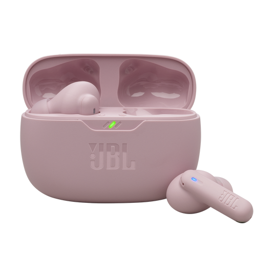 JBL Wave Beam 2 - Pink - True Wireless Noise Cancelling Earbuds - Hero
